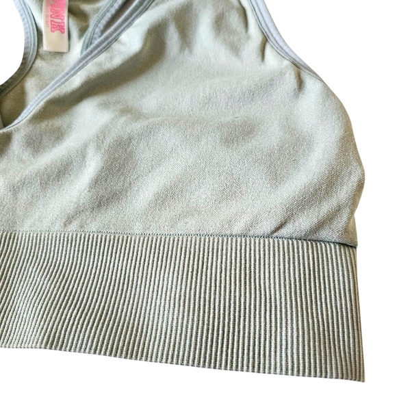 Victoria's Secret PINK Mint Green Seamless Plunge Bralette - Picture 3 of 6